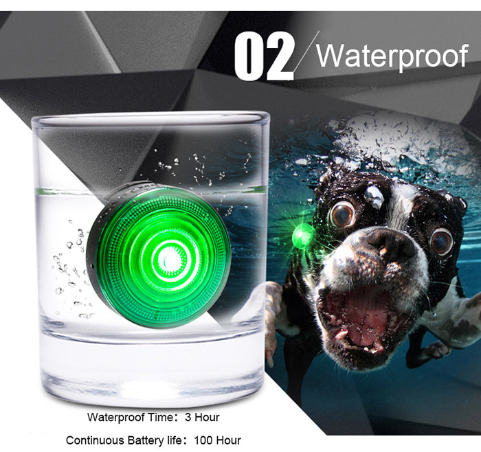 KFX-9435709 Dog Anti-Lost LED Night Light with 3 Modes and Easy Battery Replacement
