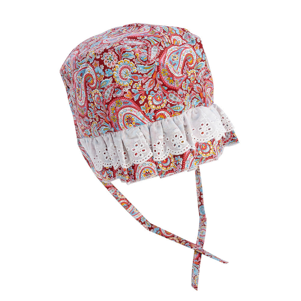 KFX-9437245 Thin Lace Pet Sun Hat for Dogs - Stylish Headgear in Monochrome, Available in Sizes S, M, L