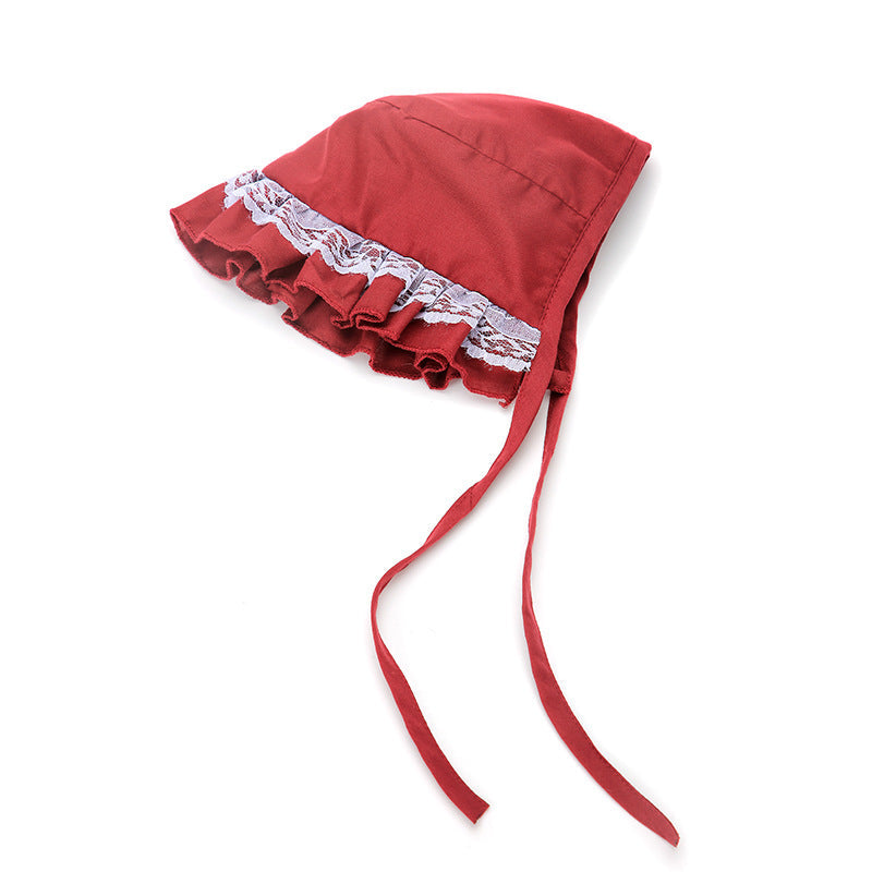 KFX-9437245 Thin Lace Pet Sun Hat for Dogs - Stylish Headgear in Monochrome, Available in Sizes S, M, L