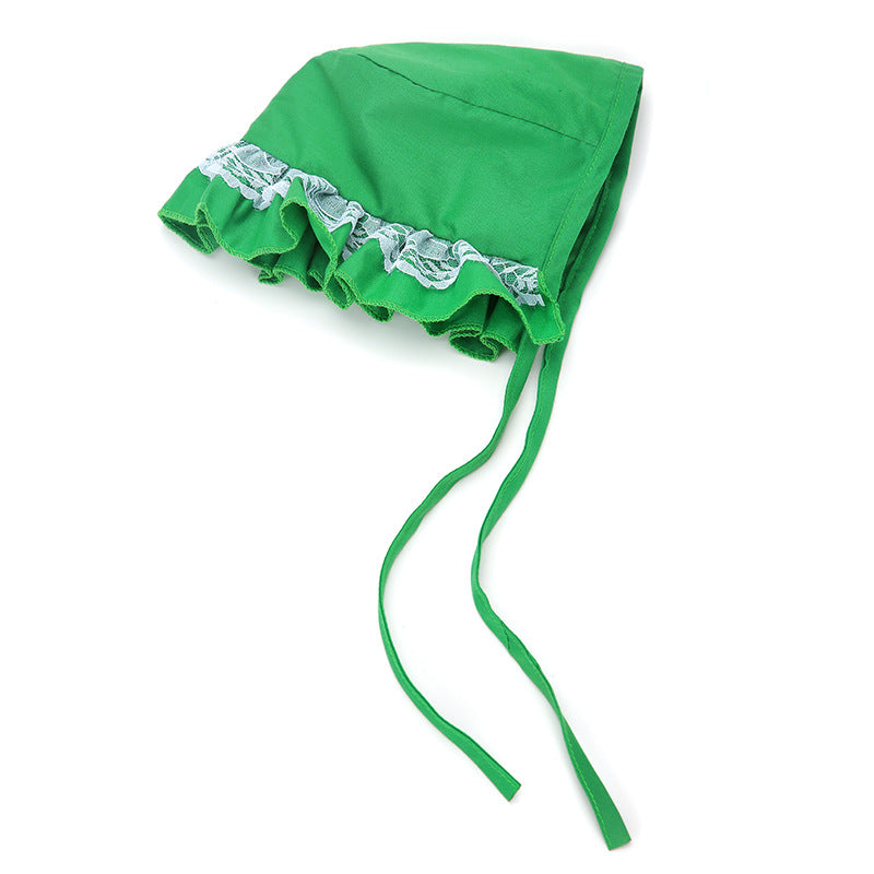 KFX-9437245 Thin Lace Pet Sun Hat for Dogs - Stylish Headgear in Monochrome, Available in Sizes S, M, L