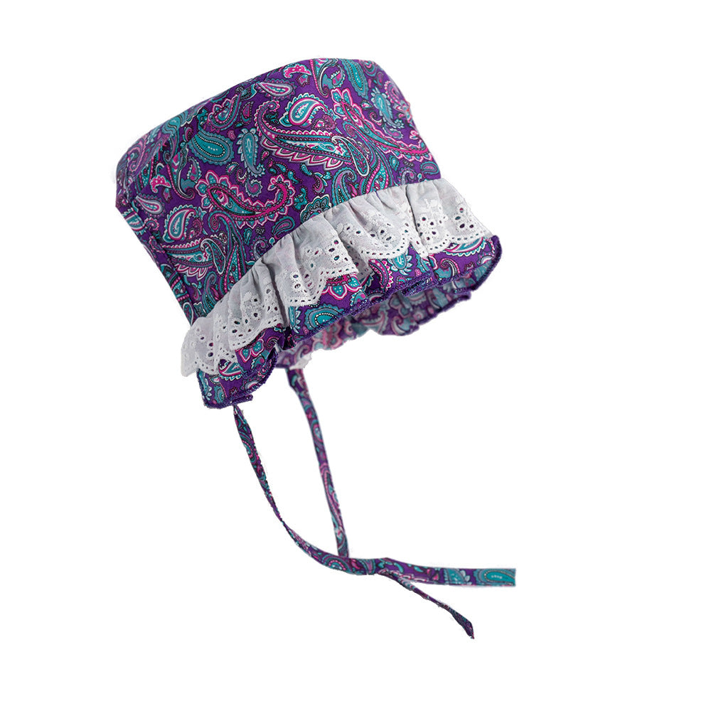 KFX-9437245 Thin Lace Pet Sun Hat for Dogs - Stylish Headgear in Monochrome, Available in Sizes S, M, L
