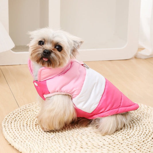 KFX-9438013 Cozy Dog Autumn/Winter Coat with Matching Leash in Multiple Colors and Sizes
