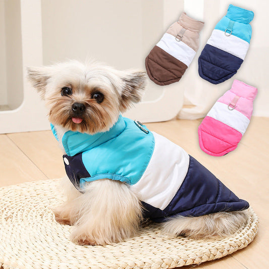 KFX-9438013 Cozy Dog Autumn/Winter Coat with Matching Leash in Multiple Colors and Sizes