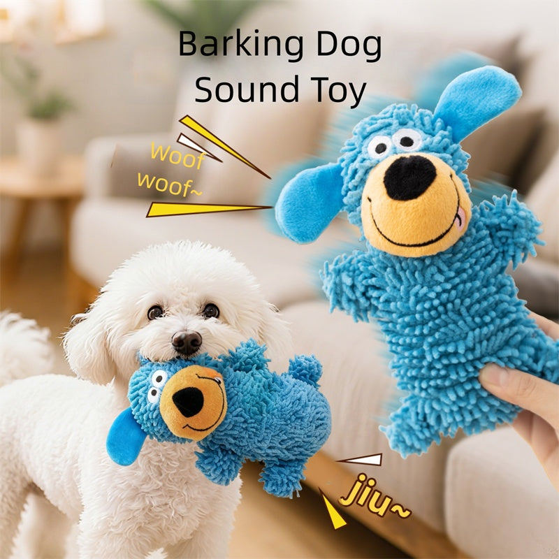 KFX-9439805 Plush Squeaky Dog Toy - Soft Doll for Small to Large Breeds, Ideal for Teething and Playtime