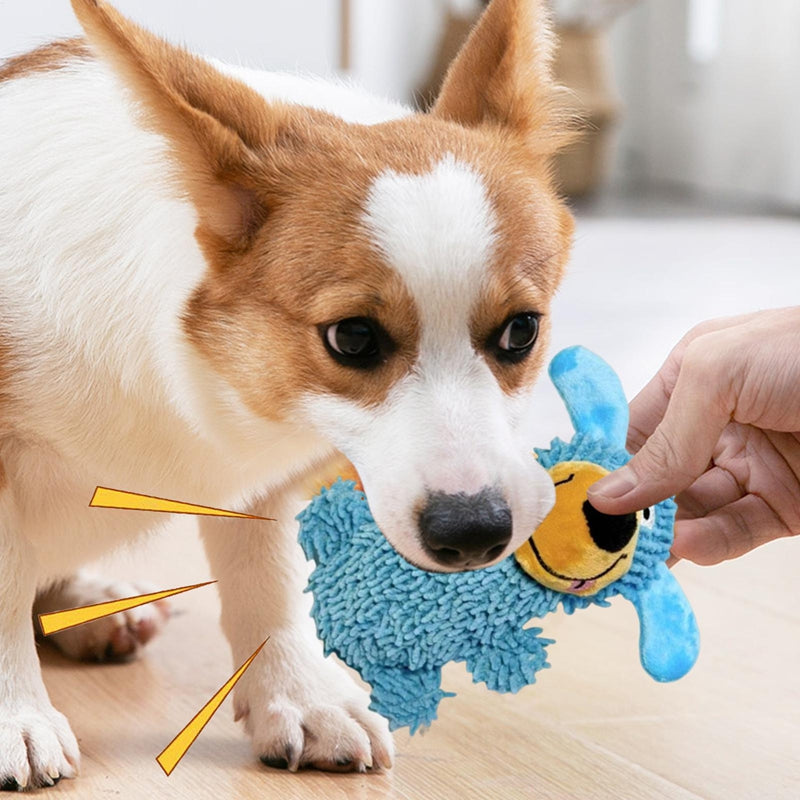 KFX-9439805 Plush Squeaky Dog Toy - Soft Doll for Small to Large Breeds, Ideal for Teething and Playtime