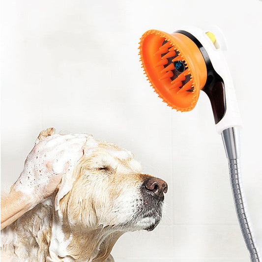 KFX-9440061 Pet Massage Shower Nozzle for Cats and Dogs - ABS Resin & Soft Rubber Design