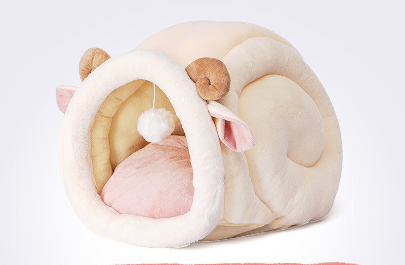 KFX-9442237 Soft and Cozy Cat Sleeping Bag Bed with Cushion – Various Cute Animal Designs