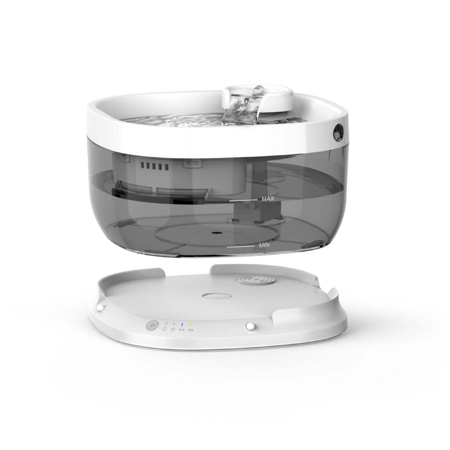 KFX-9444029 Large Capacity Wireless Pet Water Dispenser for Dogs and Cats - Electric Separation Design