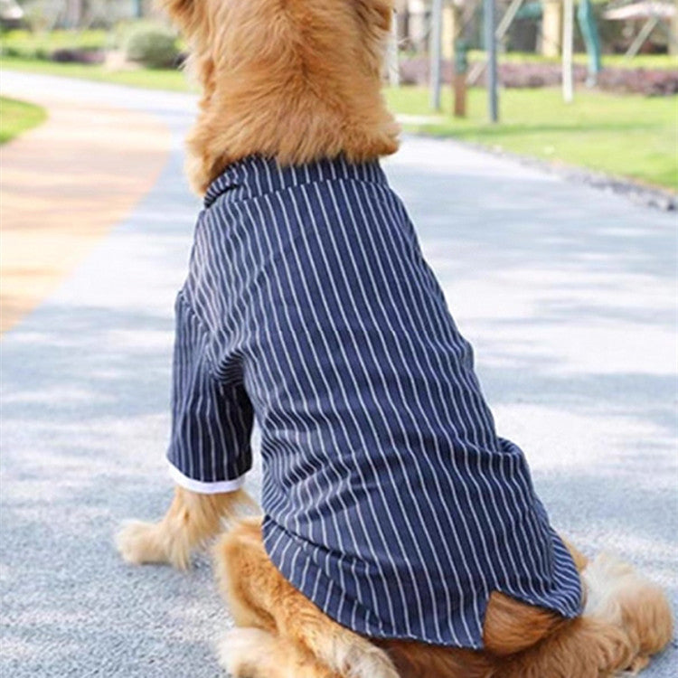 KFX-9444541 Navy Blue Casual Dog Coat for Large Breeds – Sizes 3XL to 7XL