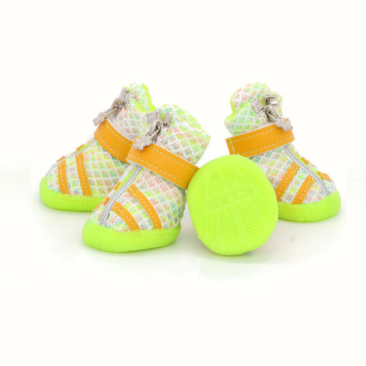 KFX-9444797 Breathable Dog Shoes for Small and Medium-Sized Pets in Colorful Designs