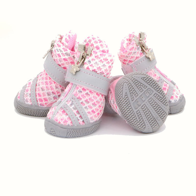 KFX-9444797 Breathable Dog Shoes for Small and Medium-Sized Pets in Colorful Designs