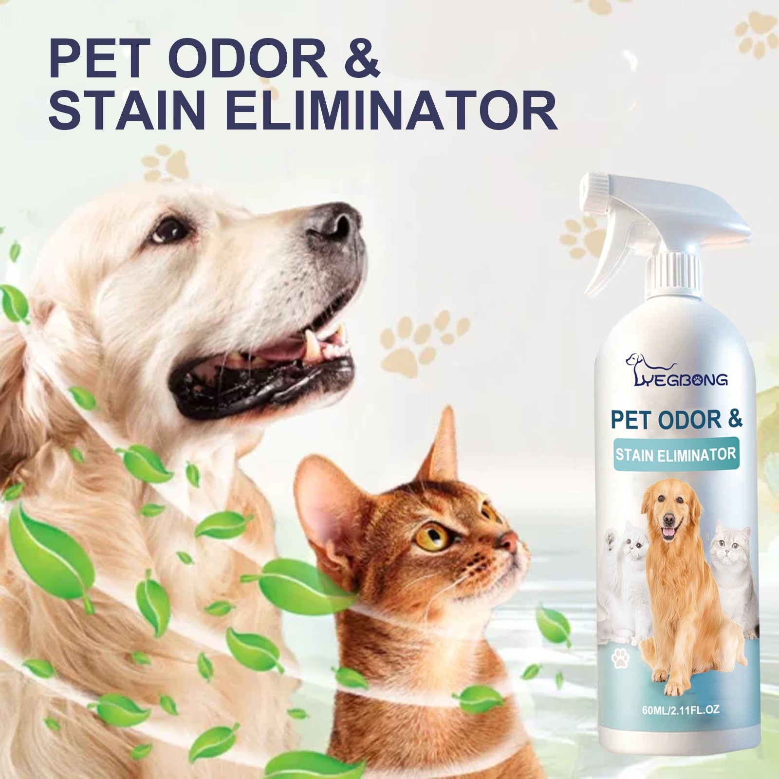 KFX-9445821 Pet Deodorization Spray for Dogs and Cats - 60ml Cleaning and Freshening Solution