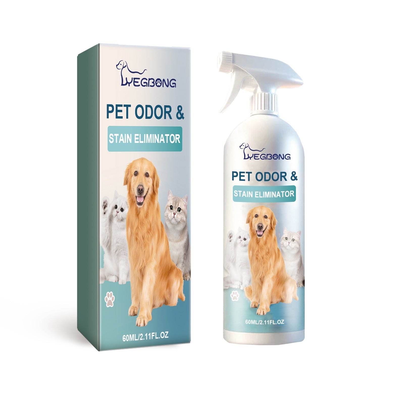KFX-9445821 Pet Deodorization Spray for Dogs and Cats - 60ml Cleaning and Freshening Solution