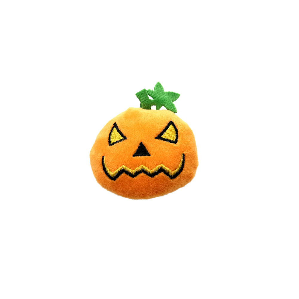 KFX-9446589 Halloween Pumpkin Cat Toy - Bite-Resistant Plush Molar Relief Stuffy for Pets