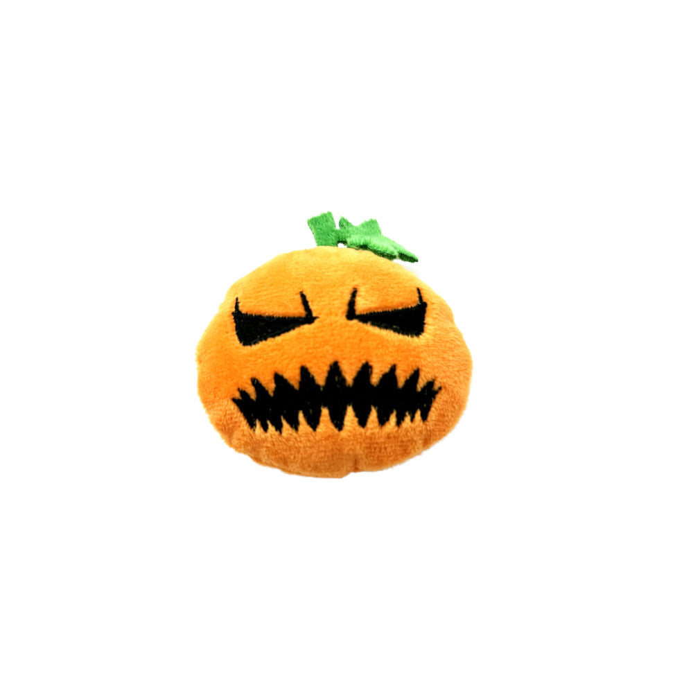 KFX-9446589 Halloween Pumpkin Cat Toy - Bite-Resistant Plush Molar Relief Stuffy for Pets