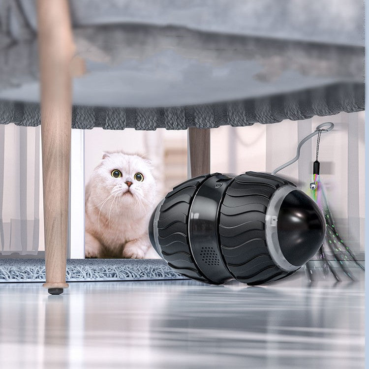 KFX-9448765 Intelligent Electric Cat Teaser for Interactive Play with USB Charging