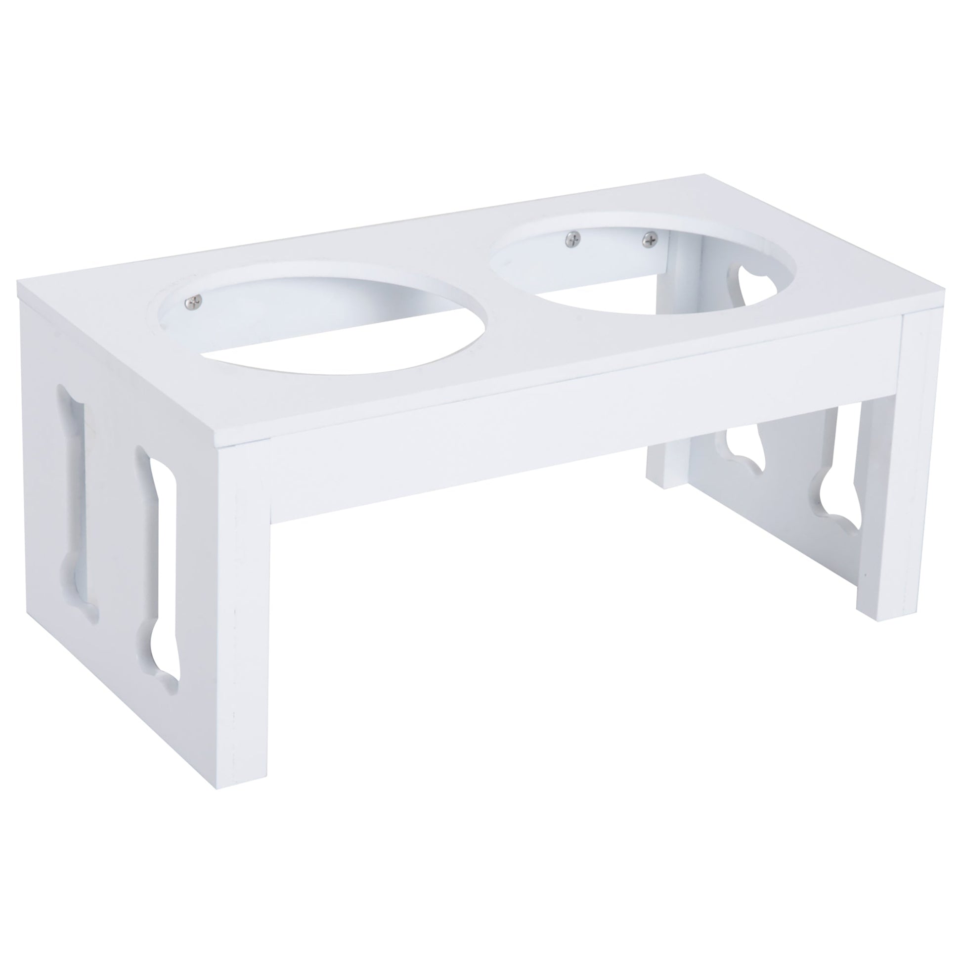 KFX-9449917 Elevated 23" Dog Feeding Station with Stainless Steel Bowls for Improved Digestion
