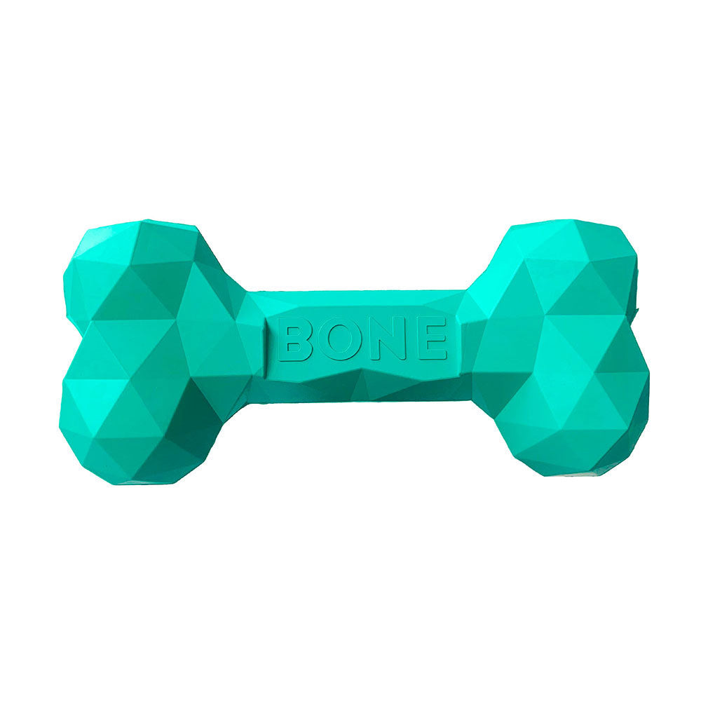KFX-9452349 Durable Rubber Bone Toy for Dogs - Teeth Grinding & Cleaning, Interactive Puzzle, Multiple Sizes Available