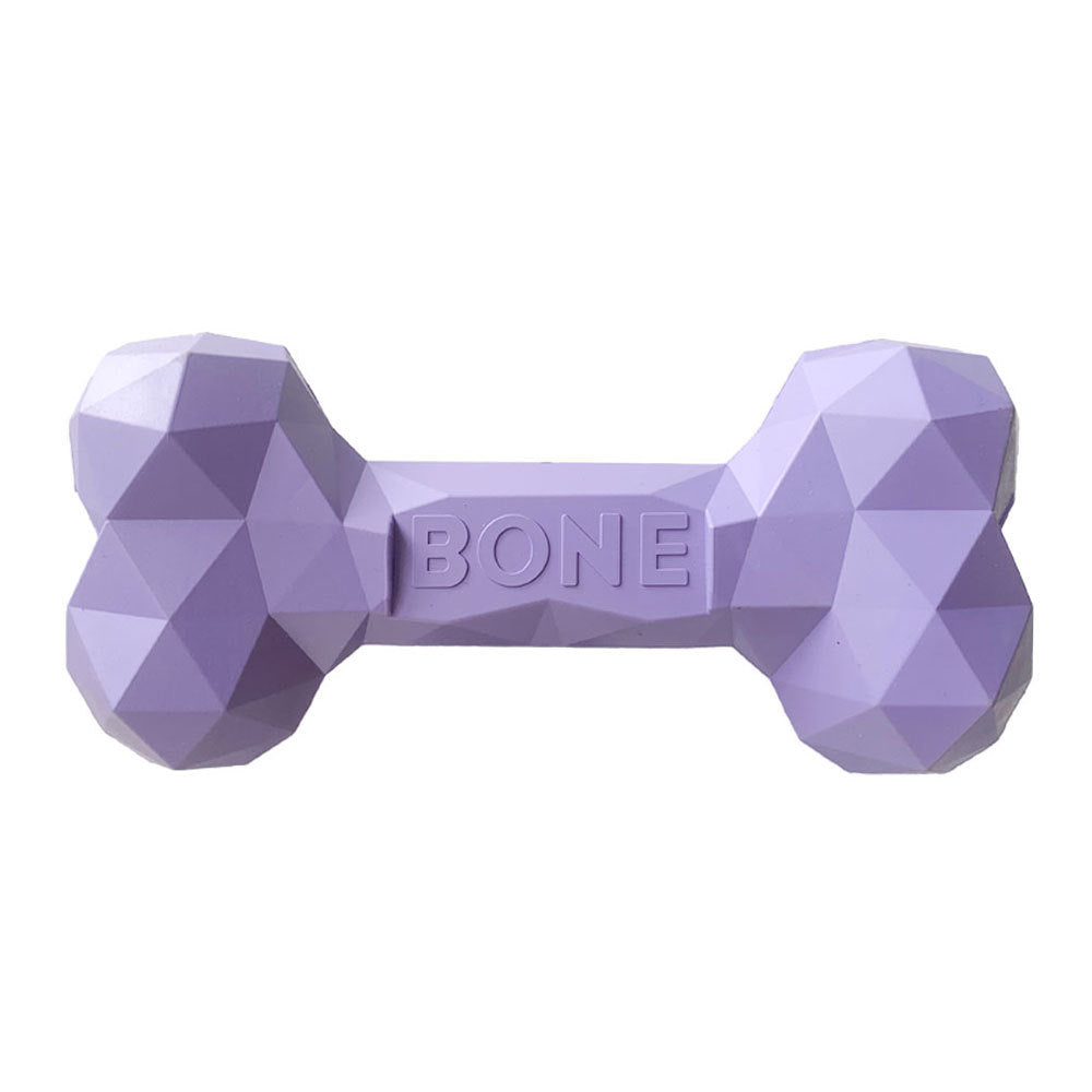 KFX-9452349 Durable Rubber Bone Toy for Dogs - Teeth Grinding & Cleaning, Interactive Puzzle, Multiple Sizes Available