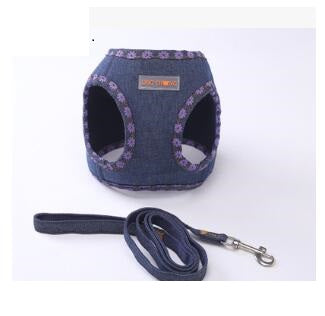 KFX-9452989 Dog Trail Vest with Protective Chest Strap - Adjustable, Durable, Available in Various Stylish Patterns and Sizes S-XL
