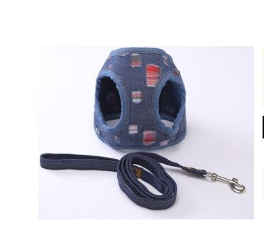 KFX-9452989 Dog Trail Vest with Protective Chest Strap - Adjustable, Durable, Available in Various Stylish Patterns and Sizes S-XL