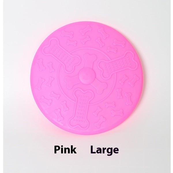 KFX-9454525 Small and Large Rubber Frisbees for Dogs - Multiple Colors Available