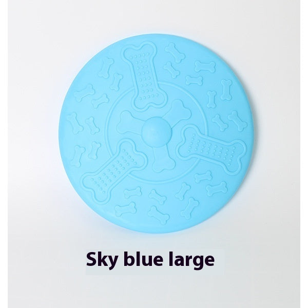 KFX-9454525 Small and Large Rubber Frisbees for Dogs - Multiple Colors Available