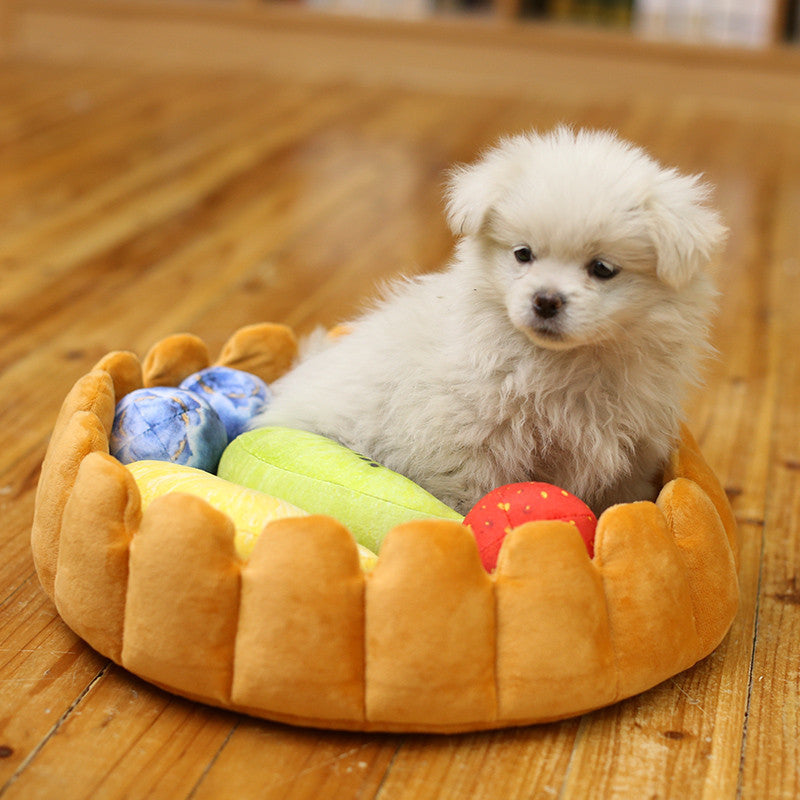 KFX-9461309 Plush Cake Roll Cat's Nest for Home Leisure and Bedroom Comfort