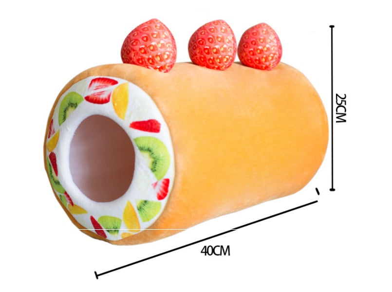 KFX-9461309 Plush Cake Roll Cat's Nest for Home Leisure and Bedroom Comfort