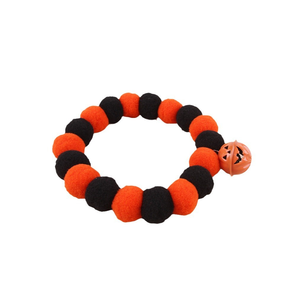 KFX-9462717 Naughty Pumpkin Cat Collar for Halloween – Fun & Spooky Pet Accessory