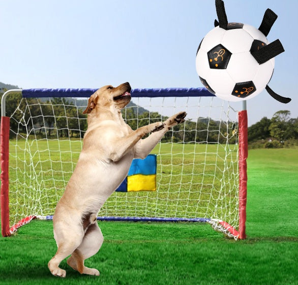 KFX-9466045 Multifunctional TPU Dog Training Ball with Rope – 17CM Outdoor Play Toy