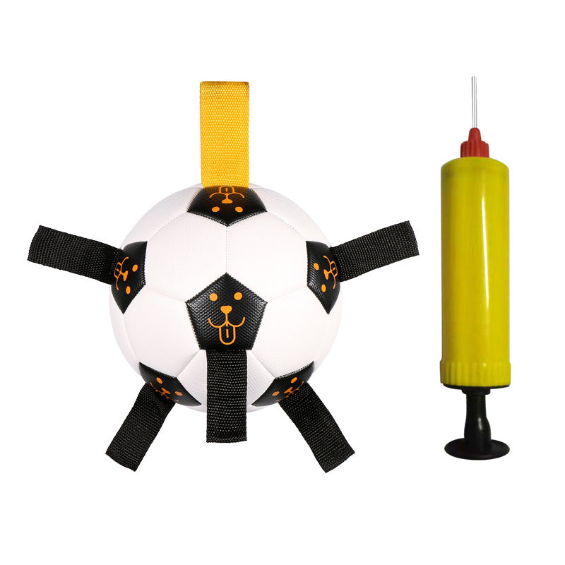 KFX-9466045 Multifunctional TPU Dog Training Ball with Rope – 17CM Outdoor Play Toy