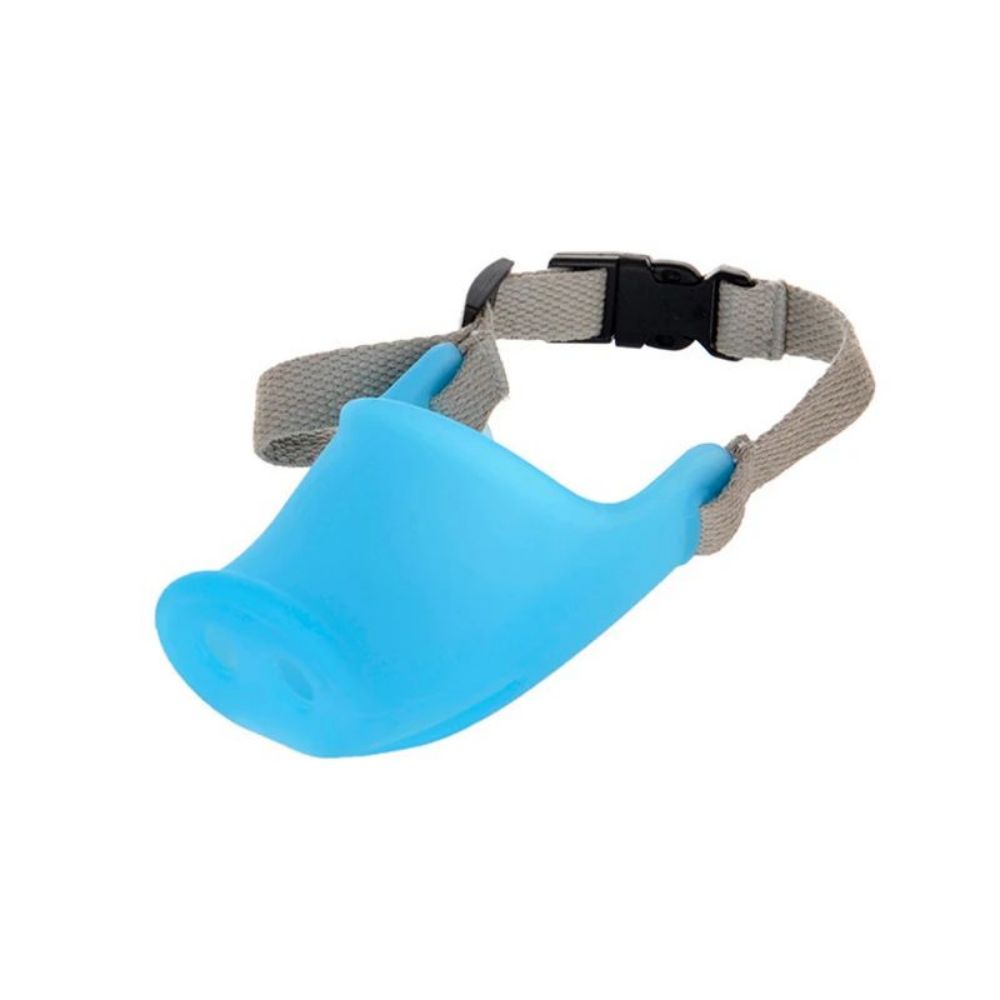 KFX-9468477 Dog Anti-Bite Mouth Cover for Long-Mouthed Pets - Silicone Training Accessory in Green and Blue