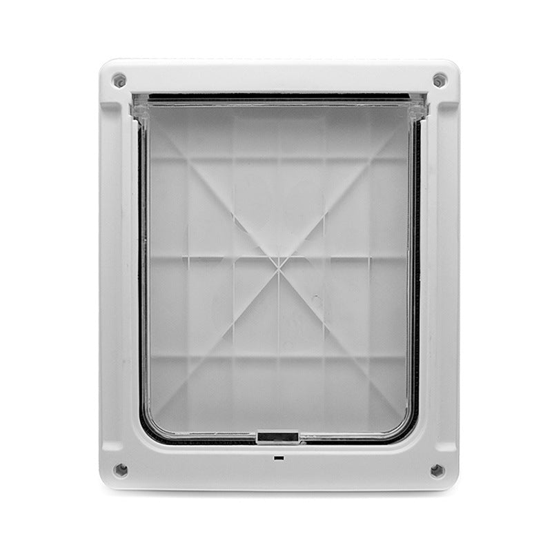 KFX-9468861 Dual-Sided Pet Door with Lockable Entry and Exit for Dogs