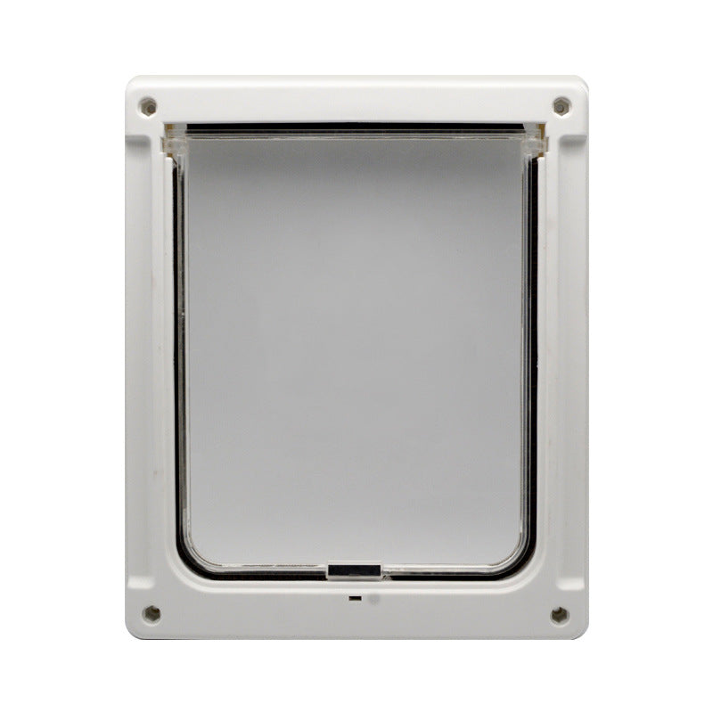 KFX-9468861 Dual-Sided Pet Door with Lockable Entry and Exit for Dogs