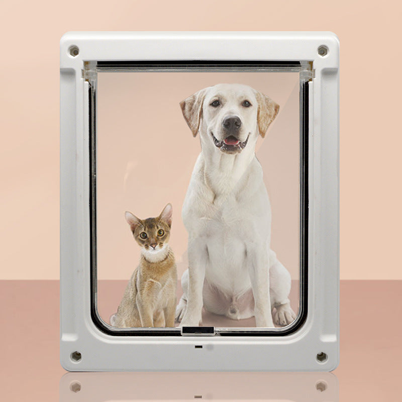 KFX-9468861 Dual-Sided Pet Door with Lockable Entry and Exit for Dogs
