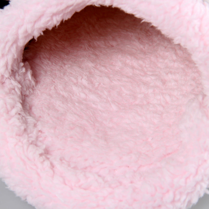 KFX-9469245 Cozy Short Plush Cold Shelter for Small Animals - 25cm x 22cm