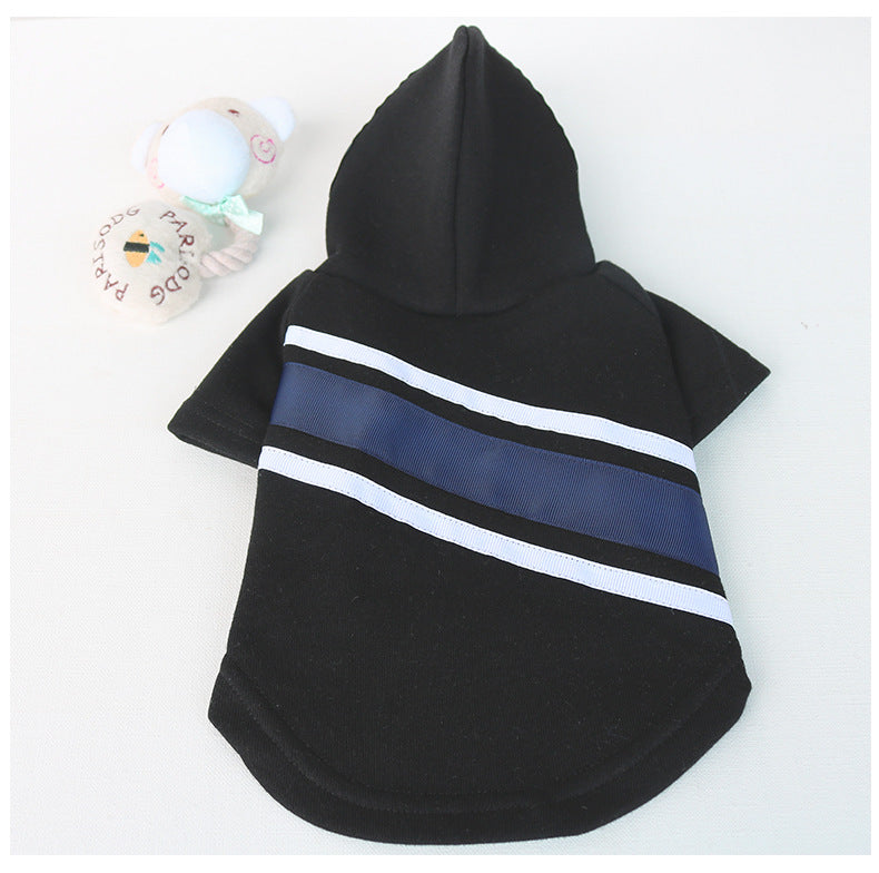 KFX-9471549 Casual Black Cotton Sweater for Dogs - Autumn and Winter Wear