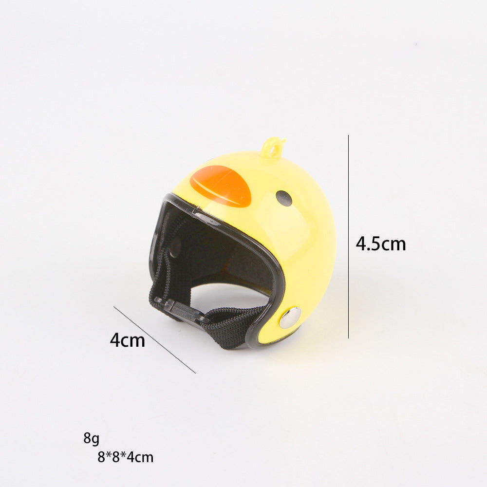 KFX-9472445 Adjustable Chicken Helmet with Sponge Lining - Protective Headwear for Small Pets and Birds