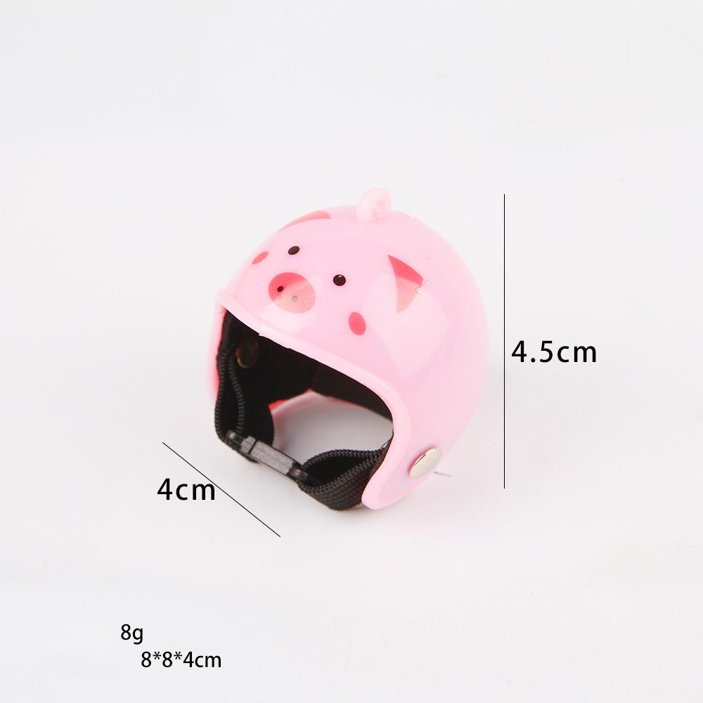 KFX-9472445 Adjustable Chicken Helmet with Sponge Lining - Protective Headwear for Small Pets and Birds