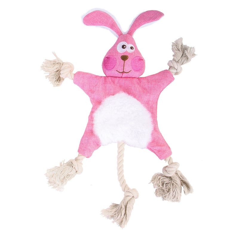 KFX-9472573 Durable Plush Dog and Cat Toys - Squeaky Animal Chew Toys for All Breeds