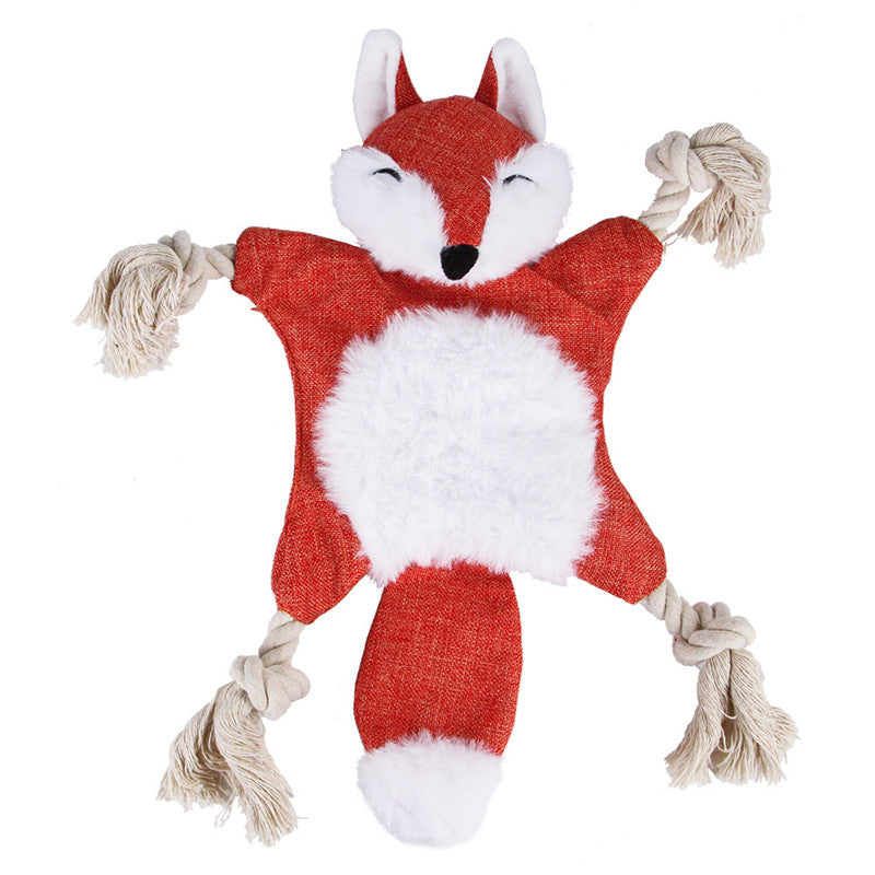 KFX-9472573 Durable Plush Dog and Cat Toys - Squeaky Animal Chew Toys for All Breeds