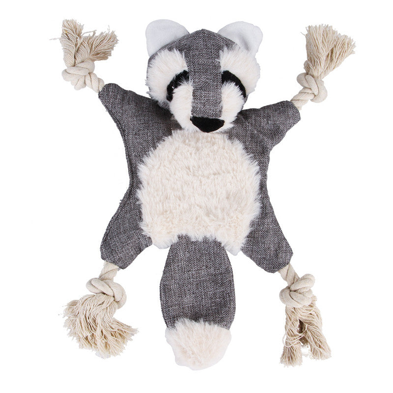KFX-9472573 Durable Plush Dog and Cat Toys - Squeaky Animal Chew Toys for All Breeds