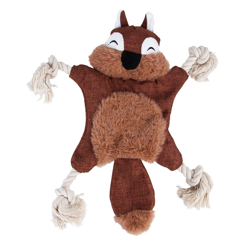 KFX-9472573 Durable Plush Dog and Cat Toys - Squeaky Animal Chew Toys for All Breeds