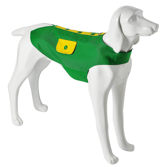 KFX-9475133 Irish Festival Dog Vest Suit - Stylish Polyester Pet Clothes in Multiple Sizes and Colors
