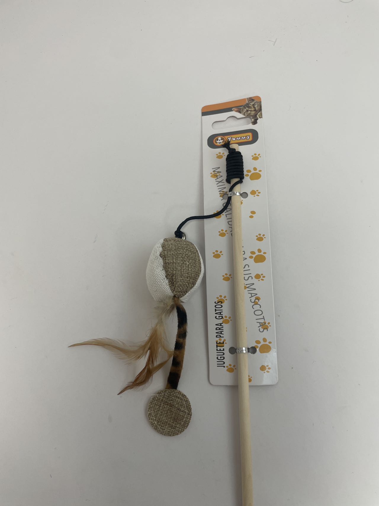 KFX-9475773 Feather Cat Teaser Toy with Small Ball for Interactive Play