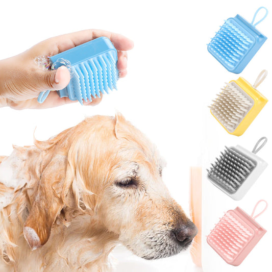 KFX-9476541 Multifunctional Pet Bath and Grooming Brush for Dogs and Cats - Massaging, Washing, and De-Shedding Comb