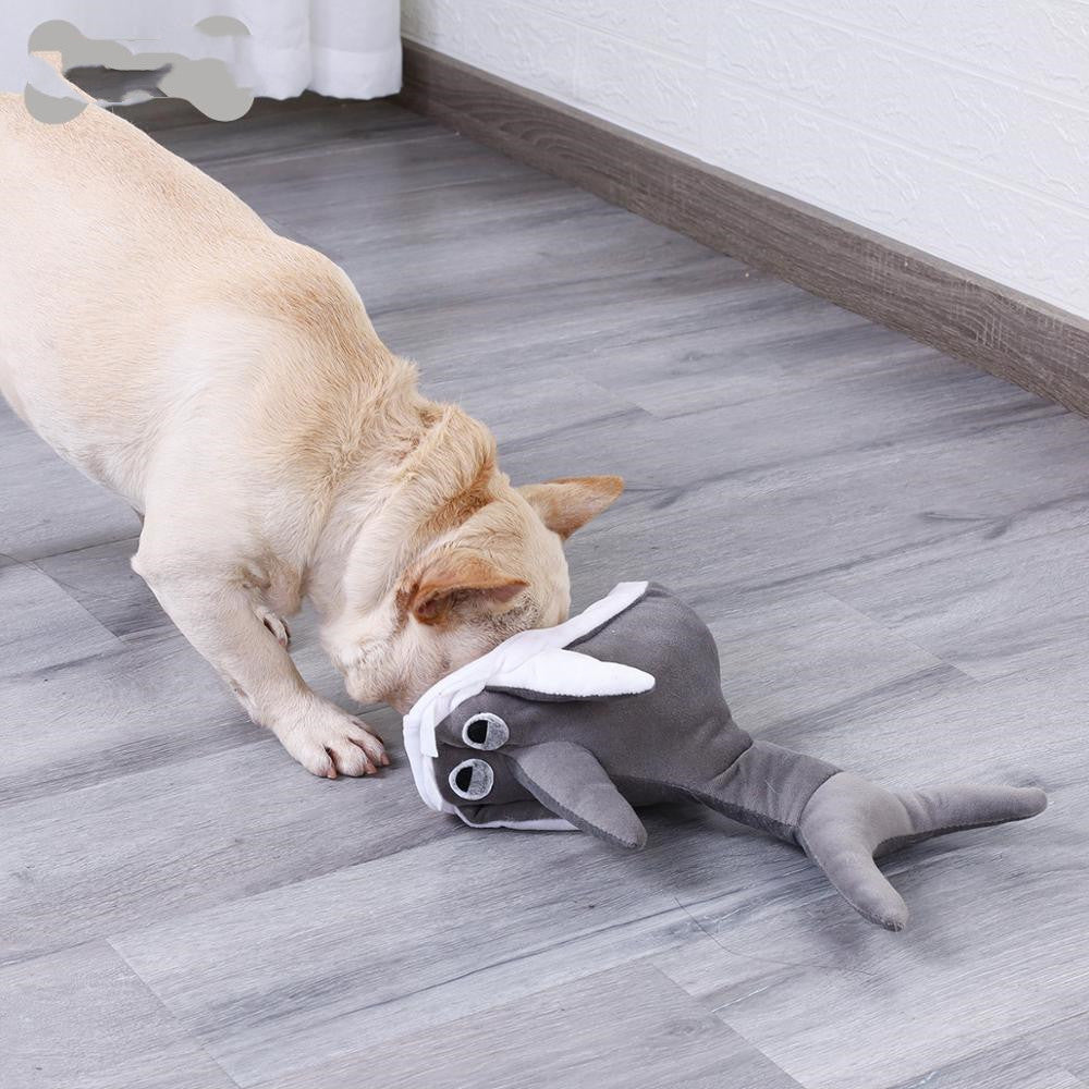 KFX-9486141 Plush Shark Doll Toy - Soft Throwing Plush with Filled Cotton - Gray, S & M Sizes Available