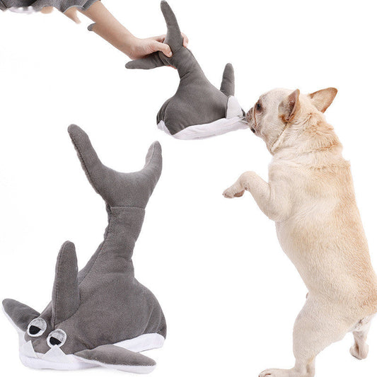 KFX-9486141 Plush Shark Doll Toy - Soft Throwing Plush with Filled Cotton - Gray, S & M Sizes Available