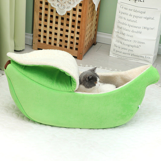 KFX-9486525 Cozy Pet Nest with Cover - Multiple Sizes in Autumn Colors